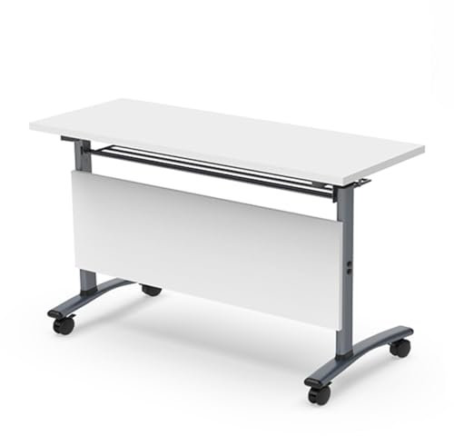 Konferenztisch Groß 3.9ft Mobiler Büro-Schulungstisch Besprechungstisch Konferenzraumtische Mit Leisen Rollen Seminartisch Für Bürotraining Klassenzimmer(40cm)
