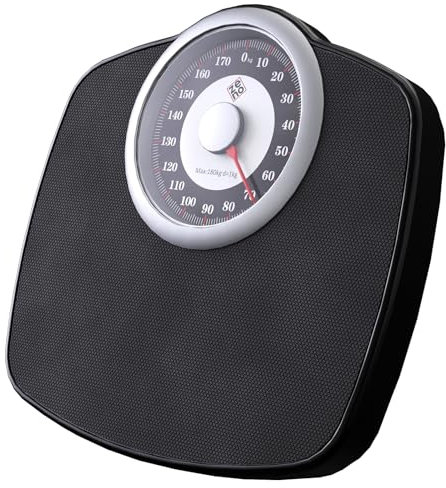 Zeno A25 KG Bathroom Scales - Up to 180kg, Anti-Skid Rubber Surface, Extra Large Numbers - High Precision Weighing Scales for Body Weight - Durable with 20-Year Assurance - New Version