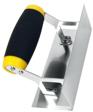 Fonowx Truelle D'angle pour La Maçonnerie et La Finition, Outil de Bordure En Béton avec Résistance à La Rouille, Style B