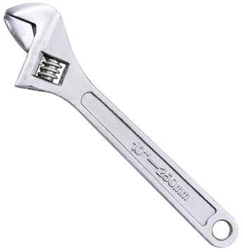 TopHomer Chiave inglese regolabile antiscivolo mini ganasce chiave chiave chiave riparazione manutenzione utensile manuale Max apertura mascella 30 mm (argento, lunghezza 250 mm)