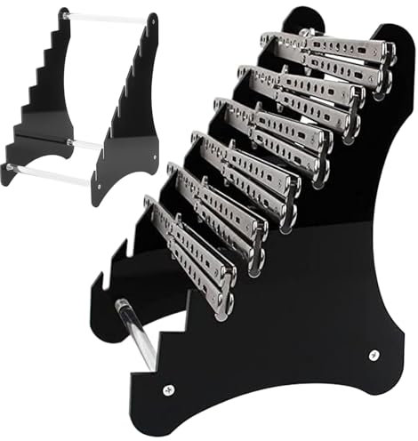 Knife Display Case, Acrylic Knife Display Stand, Black Storage, Holder for, Storage Shelf for Exhibition, Dagger Stand Case