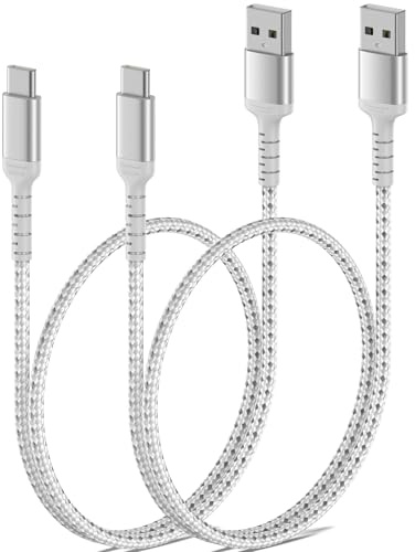 ULIFTUS Kurz USB C Kabel, 50CM 2Pack Nylon USB auf USB C Ladekabel | Nylon, 3A Schnellladen, 480 Mbit/s Datenübertragungsrate, für Samsung Galaxy S26 S25 S24 S23 S22, iPhone 17 16 Pro Max