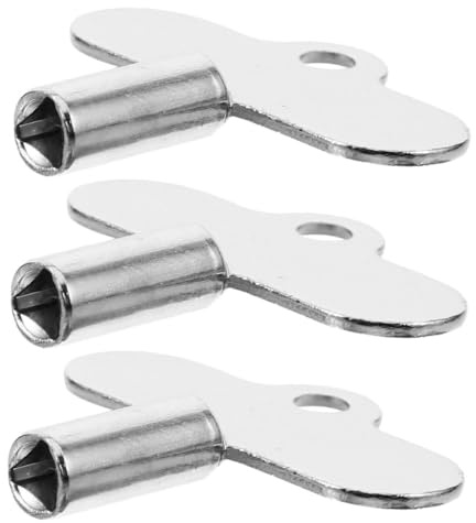 UKCOCO 3pcs Radiator Bleeding Keys Set Zinc Alloy Radiator Air Vent Keys Compact and Lightweight Design for Homeowners and Professionals