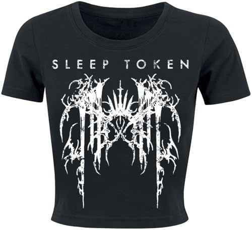 Sleep Token Grunge Frauen T-Shirt schwarz Band-Merch, Bands