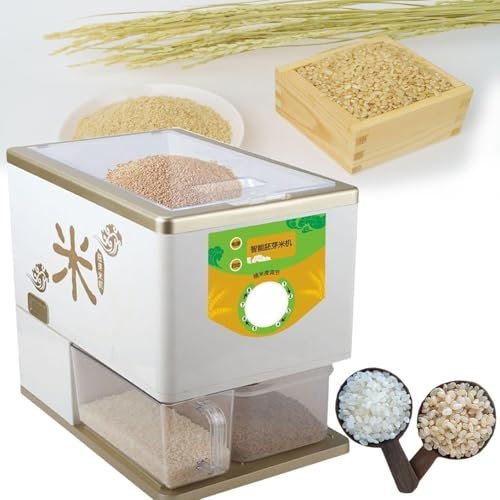 Household Intelligent Rice Hulling Machine Automatic Rice Milling Machine Professional Wheat Grinder 350W for Home Factory,110V
