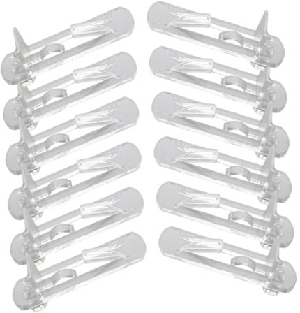 NUOBESTY 10stücke Regalklammern Aus Kunststoff Transparent Für Holzregale Schrankstifte Regalstützen Verstellbar Regalhalterungsstift Regalkappen Schrankklammern Regalstützstift