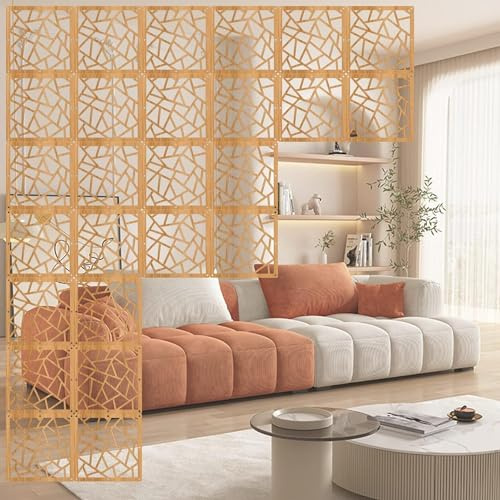Dekorativer Raumteiler zum Selbermachen, stilvoller Holzpaneel, Raumteiler für Wohnzimmer, Schlafzimmer, Büro und Geschäft, moderne Sichtschutz-Trennwand für Heimdekoration