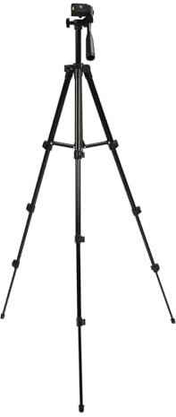 Keenso Trípode para Cámara Soporte Extensible Liviano para Fotografía Grabación de Video Transmisión en para Videocámaras Cámaras Digitales Cámaras Fijas para Viajes Negro