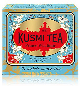 Kusmi Tea Thé agrumes, vanille et épices - Les 20 sachets, 44g
