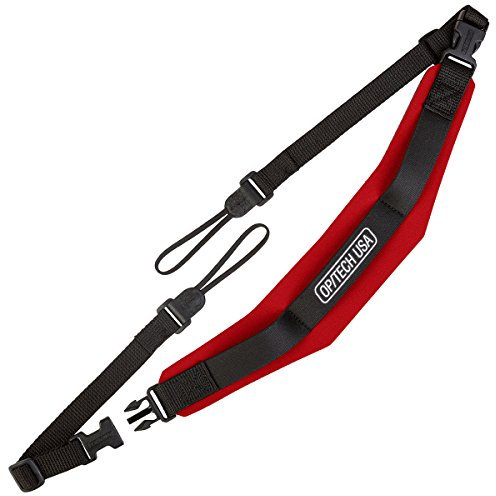 OP/TECH USA 1502372 Pro Loop Strap for Professional Camera/DSLR/Large Binoculars - Red