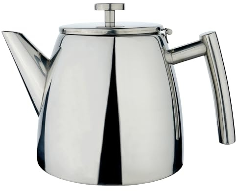 Café Stål Belmont rostfritt stål tekanna, spegelfinish, 1200 ml/1,2 L