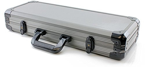 Versa Games Deluxe-Pokerchip-Etui, Grau, 500 Stück