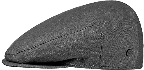 LIERYS Inglese Schirmmütze Denim Optik meliert Made in Italy Herren Frühling Sommer