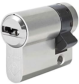 ABUS Bravus 2000 Halbzylinder 60/10 mm | Zylinder Profilzylinder Schließzylinder mit Kopierschutz Intellitec System | Inklusive 5 Wendeschlüssel | Sicherungskarte