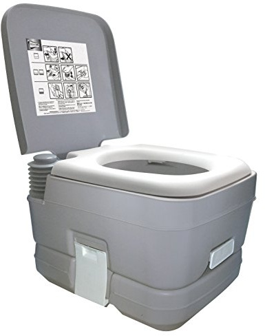 Leisurewize LW536 Portable Flushing Toilet – 10L Detachable Waste Tank, Pump Action Flush, Leak-Proof Design, Ideal for Camping, Caravans, Boats & Emergency Use