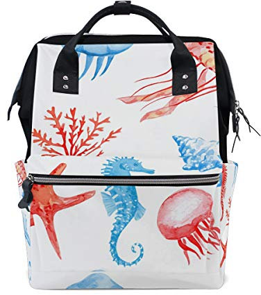 MONTOJ Reisetasche mit Quallen, Canvas, Rot One Size 4