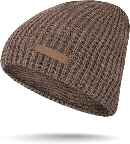 normani Herren Wintermütze, Strickmütze, Herrenmütze, Wollmütze in verschiedenen Designs Farbe Nampa/Braun-meliert
