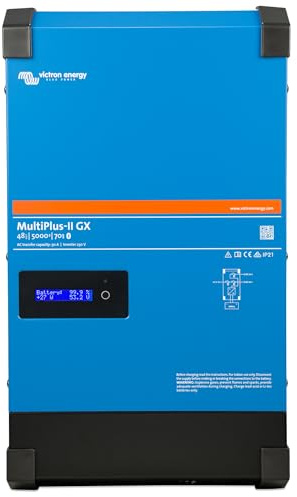 Victron Energy MultiPlus-II GX Reiner Sinus Wechselrichter 70 Amp Batterie Ladegerät, Spannungswandler, Transferschalter Inverter Charger, 5000VA 48-Volt 230V