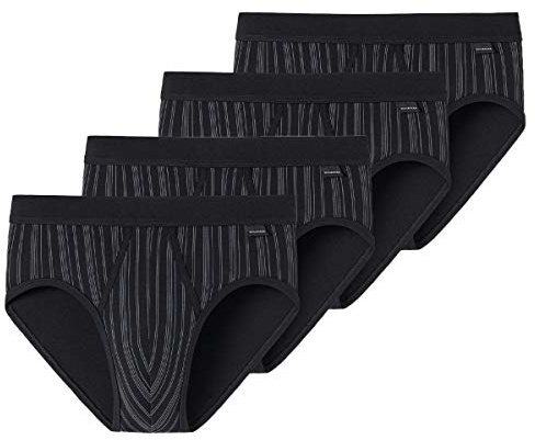 Schiesser - Original Classics Feinripp - Sportslip mit Eingriff - 172692-4er Pack (5 Schwarz)