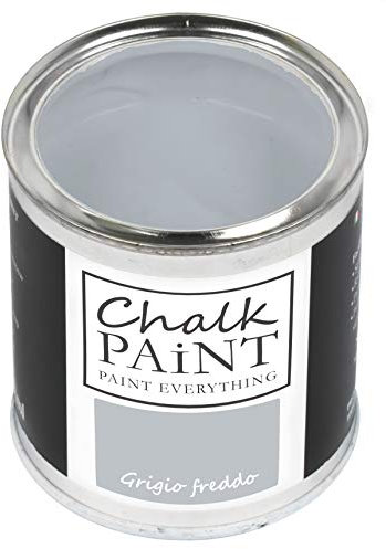 CHALK PAINT EVERYTHING Grigio Freddo 250 ml - SENZA CARTEGGIARE Colora Facilmente Tutti i Materiali