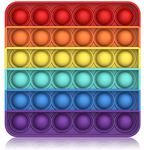 BDwing Push and Pop Bubble Sensory Fidget Toy, Jouets Sensoriels à Presser, Silicone Anti-Stress Jouets de Soulagement de L'anxiété Educatifs Autisme Besoins Spéciaux pour Enfants Adultes