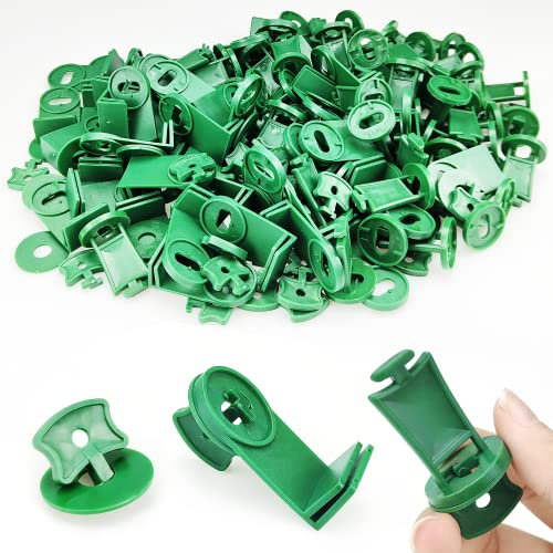 300 pezzi serra serra clip kit serra plastica twist clip e rondelle di fissaggio verdi, clip di fissaggio serra estensori angolari, per alluminio serra isolamento schermatura