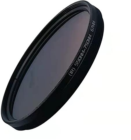 Filtre Infrarouge réglable Ivre Lens Pass Infra-Rouge 550nm à 750nm 49 52 58 67 77mm for SLR DSLR Objectif de la caméra (Caliber : 77mm, Color : Fader IR 550-750NM)