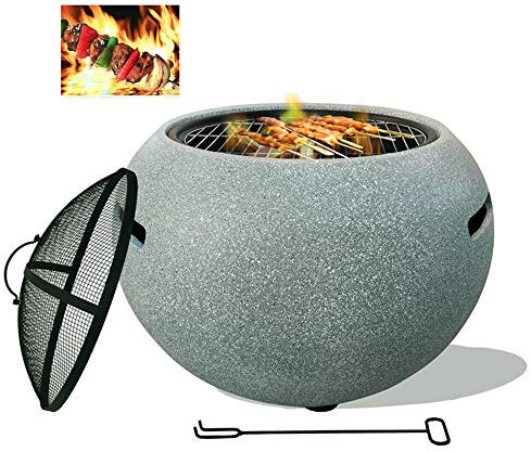 Parrillas de Barbacoa de leña, Parrilla de Barbacoa para hogueras de jardín, Parrilla de Barbacoa Grande para brasero, Parrillas de Barbacoa de carbón para Asar a la Parrilla y fogata y cocinar