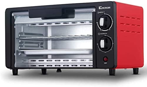 RKYRRKI Horno Tostador doméstico de 10 l, Pastel para Hornear, multifunción, Mini Horno, Ajuste de Temperatura de 0 a 230 ℃ y 60 Minutos de Tiempo, convección, encimera, Horno Tostador útil