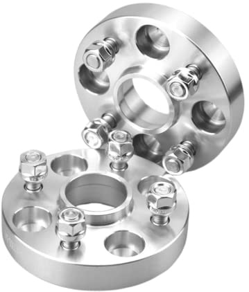 JINGLING Spurverbreiterungen PCD 4X100 Nabenbohrung 54 mm für Alto Swift Alivio Every Spacia Celerio P-eugeot 107/108 Ci-troen C1 2er-Pack, Dicke: 25 mm
