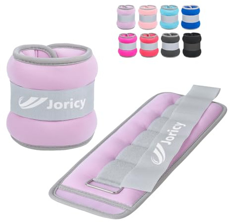 JORICY Knöchelgewicht, Gewichtsmanschetten Fuß für Männer Frauen 1 2 3 4 5 6 8 10 kg 1 Paar Fußgewichte Gewichte für Beine und Arme, Gewichte Set am Knöchel Handgelenk