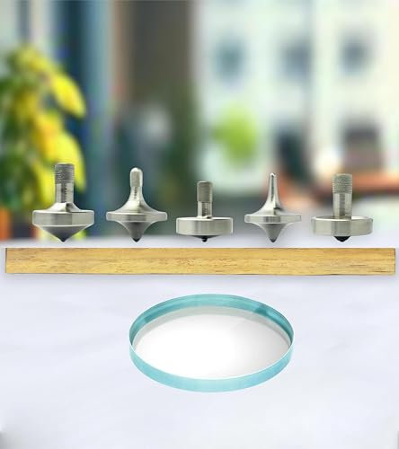 Star Quick Links Premium Polierter Kreisel mit 3 mm Edelstahl-Kugelspitze Hochleistungs-Metall-Top-Spinner (5 in 1, Elektroplattierter Baustahl)