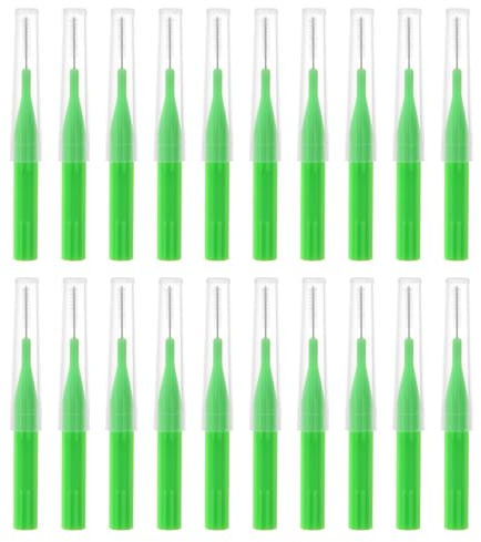 20pcs Shower Head Cleaner, Shower Nozzle Cleaning Brushes Shower Head Cleaning Brush Anti-Clogging Tiny Hole Gap Cleaning Brush for 3D Printer Tubes (Green)