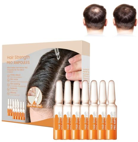 Tkekruh Sérum De Croissance Capillaire 7pc Ampoules Fortifiantes Pour Cheveux Plus Épais, Longs, Volumineux, Sains