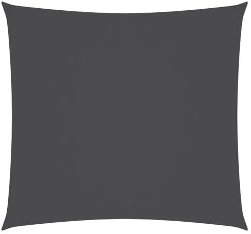 BUKSCYJS Ombrellone,Ombrelloni da spiaggia,mbrellone da giardino，Parasole a Vela Oxford Quadrato 3,6x3,6 m Antracite Per balconi, giardini, terrazze e