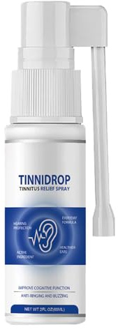 Spray pour Soulager les Acouphènes,Acouphènes Spray Nettoyant pour Cérumen,Soulagement des Acouphènes Auriculaires,Spray pour le Traitement des Oreilles,Spray Anti-Acouphènes Oreille,60ML,1PC