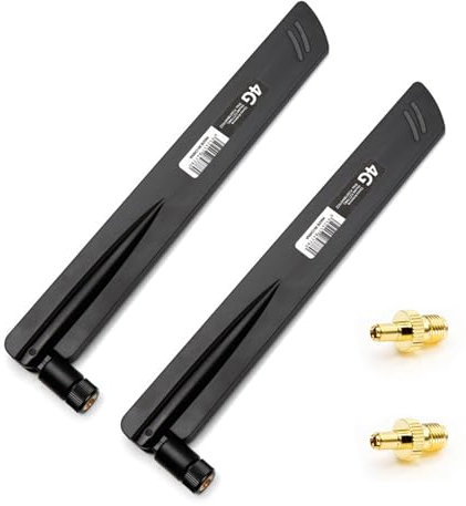 Antenna WiFi omnidirezionale SMA/TS9, 600-6000 MHz, antenna 5G LTE, antenna 4G LTE, amplificatore di segnale 18DBI, per router IoT-Gateway Smart Home