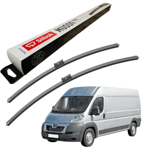 Silbak Windscreen Wipers, fits for PEUGEOT BOXER (2006 ONWARDS) Front Wiper Blades, 650mm/550mm
