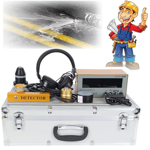 NzEupno Detector De Fugas De Agua SubterráNea, Detector De Fugas UltrasóNico, Detector De Fugas De PlomeríA con Auriculares Y 4 Velocidades Ajustables, para CalefaccióN por Suelo Radiante A Gas