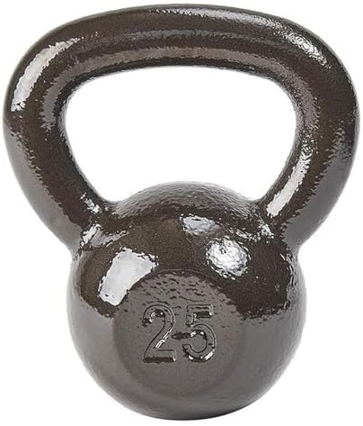Kettlebell aus massivem Gusseisen, schwarze integrierte Kettlebell, for Kraft- und Körpertraining, Fitness und Crosstraining (Größe: 6 kg)