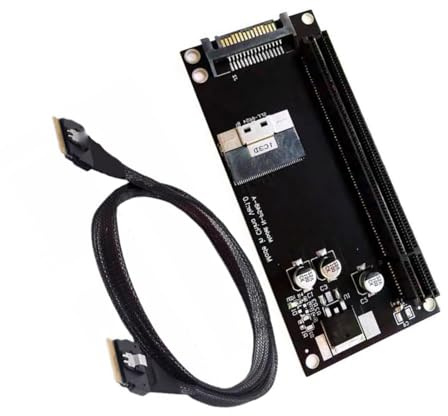 PCIe X16 Interfaces SFF 8654 8i Adapter Card With Cable For Workstations And Servers Graphics Card Extension