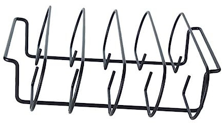 HIAKDOFT 1pièce Support De Gril Portable pour Barbecue Rack à Côtes Agneau Résistant pour Cuisine Extérieure Outil De Barbecue Pratique pour Camping Et Fêtes Plein Air