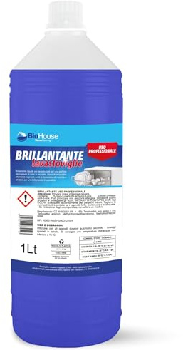 Detersivo Lavastoviglie Liquido 1 Litro Brillante Detergente Piatti per Lavastoviglie