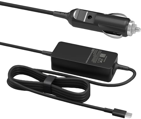 118W USB-C KFZ Ladegerät Auto Ladekabel, 12V/24V Laptop Netzteil ladekabel für MacBook, Dell, HP Lenovo nd alle USB-C Geräte, Car Charger PD3,0 100W 96W Laptop Adapter Zigarettenanzünder