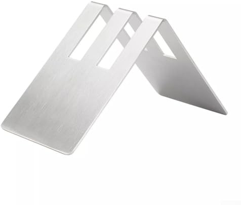 Yuanpgky Porta carta filtro caffè in acciaio inox con design a doppia fessura per riporre in modo compatto filtri, tovaglioli o asciugamani da cucina – Supporto per filtro caffè (argento)