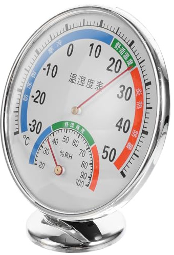 Didiseaon Reptile Thermometer and Hygrometer Gauge for Vivarium Tank Temperature and Humidity Monitor for Reptile Pets Accurate Dial Display for Temperature and Humidity Measurement