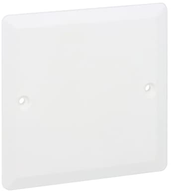 LEGRAND | Couvercle 80x80, Batibox, Couvercle Carré Pour Boîte 1 Poste, Fixation Par Clips Et Vis Non Livrées, Permet D’Obturer Une Boîte À Encastrer Non Utilisée