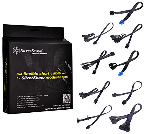SilverStone SST-PP05-E - kurzes Netzteil Kabelset für SilverStone Strider Serie 100% modular