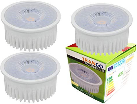 Trango 3 pack módulo blanco cálido 3TGMOCOB5SD 3000K Dimmable LED para el intercambio de GU10 & MR16 lámpara halógena, para lámparas de montaje, lámparas de techo, luz empotrada, lámpara de techo Spot
