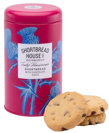 Shortbread House of Edinburgh | Handmade Shortbread with Dark Chocolate | 140g Tin